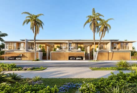 تاون هاوس 4 غرف نوم للبيع في جزر دبي، دبي - Tropical Modern Villa Facade. png