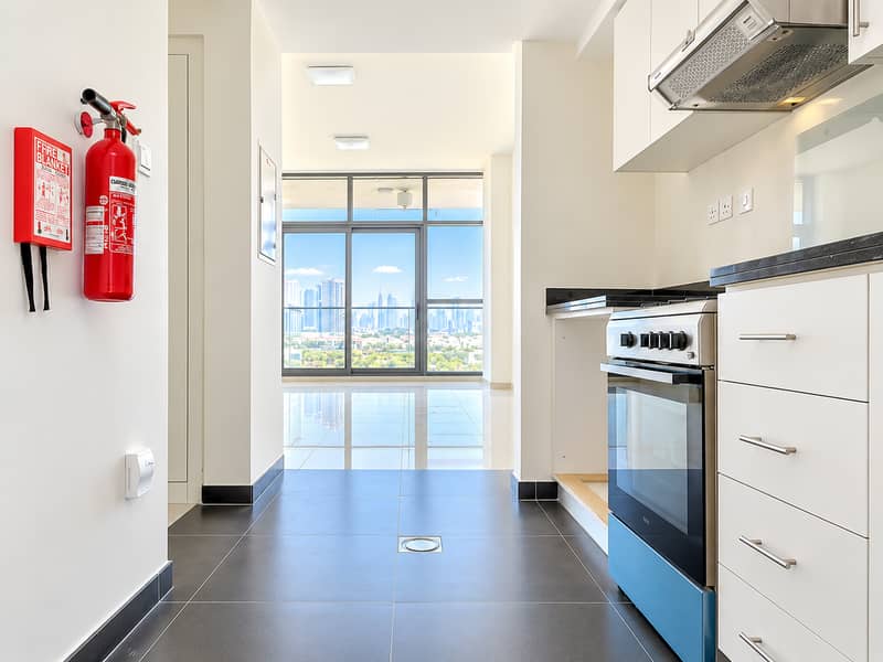 2 Modern Kitchen Corridor with City Skyline-2. png
