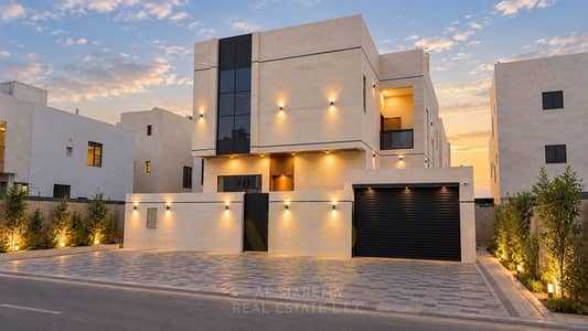 فیلا 5 غرف نوم للبيع في الباهية، عجمان - Modern Villa at Dusk. png
