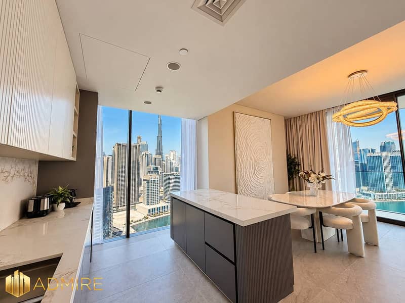 FULLY FURNISHED | FULL BURJ KHALIFA & CANAL VIEW | HIGH FLOOR