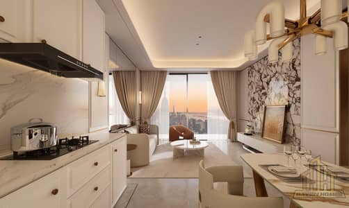 迪拜硅绿洲， 迪拜 1 卧室单位待售 - 02_Living_Room_1. jpg
