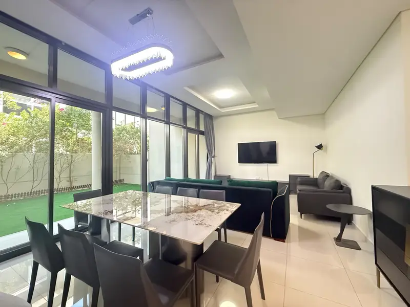 Park-Facing 3BR + Maid Villa | Furnished | Private Garden | Rochester DAMAC Hills