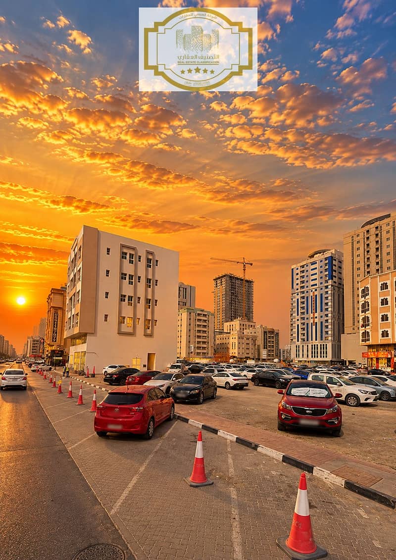 3 Golden Sunset Over the Urban Car Park. png