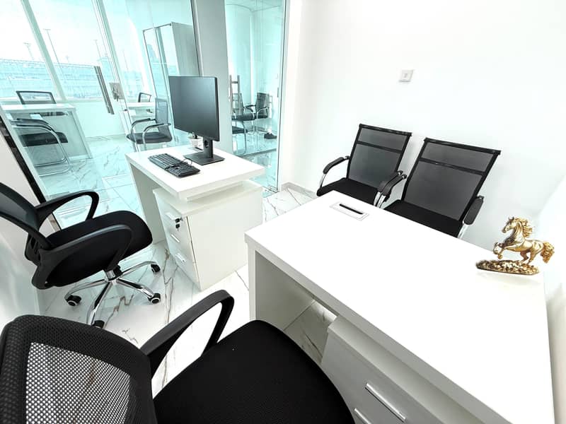 BEAUTIFUL OFFICE WITH FREE SERVICES| NO COMMISSION|DIRECT FROM OWNER|BEAUTIFUL SEA VIEWS