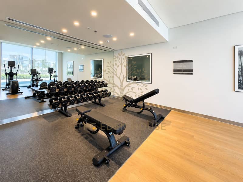 41 Modern Gym with Mirrors and Dumbbells. png