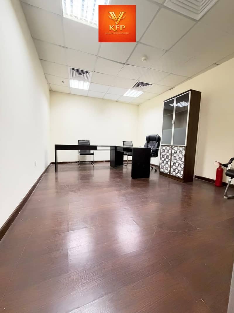 OFFICE AVAILABLE PRIME LOCATION READY TO MOVE NEAR TO METRO DEWA WIFI FREE SAME DAY EJARI