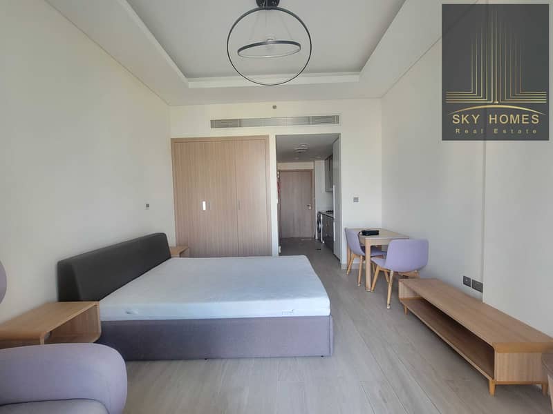 Huge size furnished studio apartment available for rent just in 50k in 4cheques with all amenities free