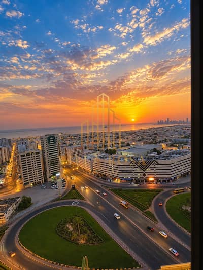 2 Bedroom Flat for Sale in Al Majaz, Sharjah - Coastal City Sunset Panorama. png 2 Bedroom Flat for Sale in Al Majaz, Sharjah - Coastal City Sunset Panorama. png
