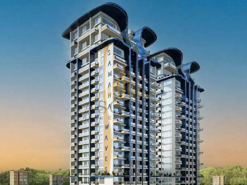 Studio Apartment | Samana Waves 2 | Private Pool Terrace | Skyline View