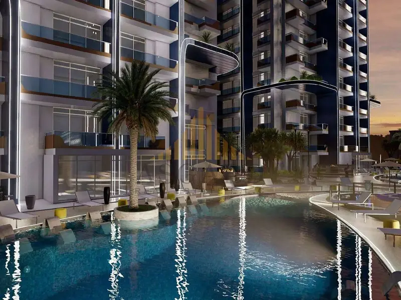 Studio Apartment | Samana Waves 2 | Private Pool Terrace | Skyline View