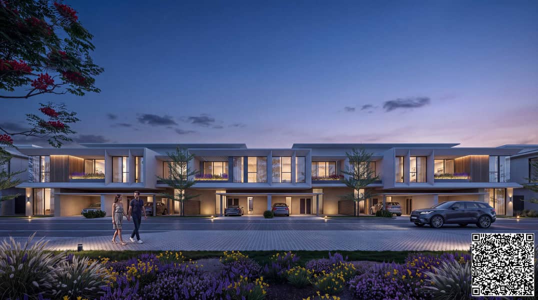 3 Townhouse_6Plex Type B_Front Dusk View_8K. png