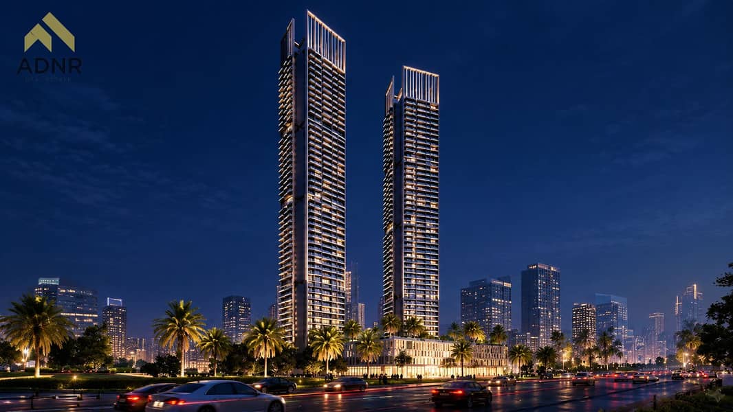 Twin Towers Over a Midnight Boulevard. png Twin Towers Over a Midnight Boulevard. png