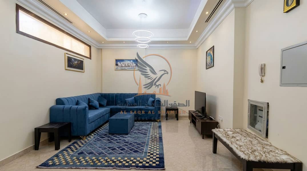 9 3 غرف وصاله مع 3 حمام للايجار الشهري بالفرش في الروضه 3 بسعر 6880 شامل الفواتير (11). jpeg