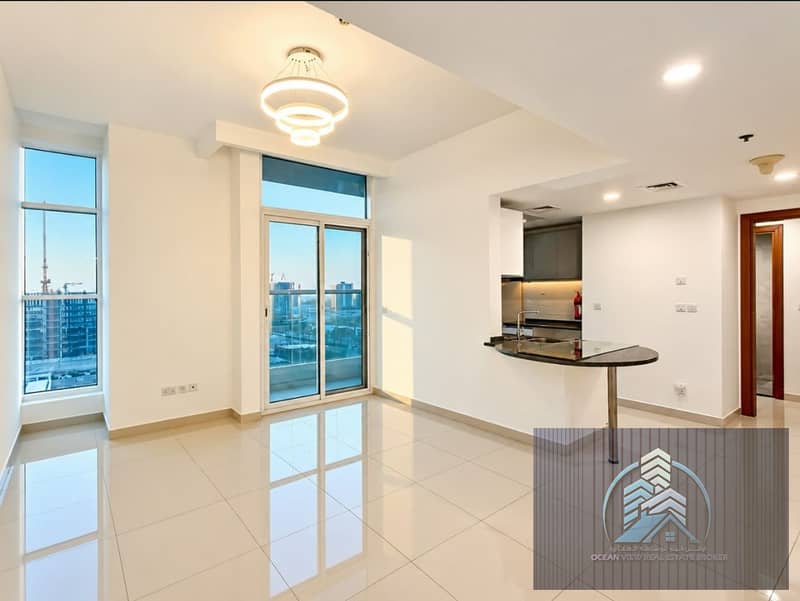 ROAD AND OPEN VIEW 1BHK WITH BALCONY WITH MASTER BEDROOM ALL AMENITIES RENT ONLY 55K