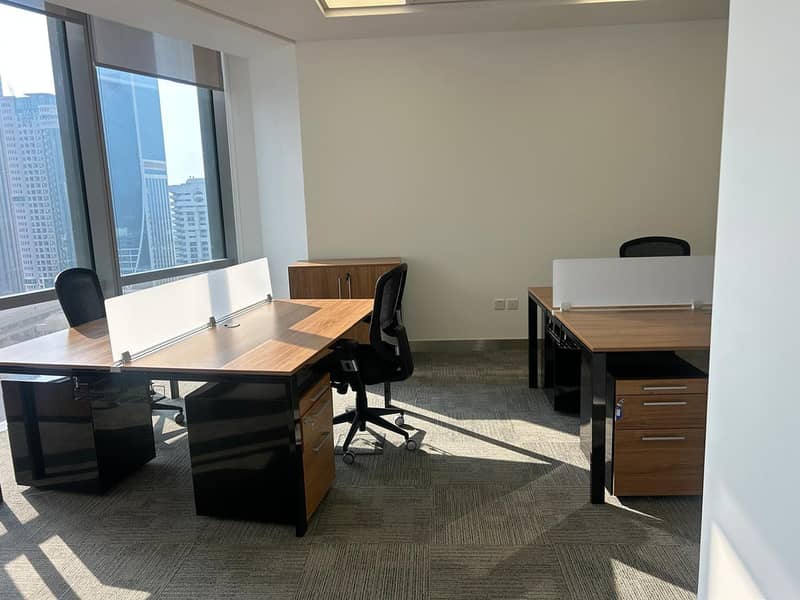 10 Visa/ DEWA, Chiller and service charge included/Furnished/ Manager room