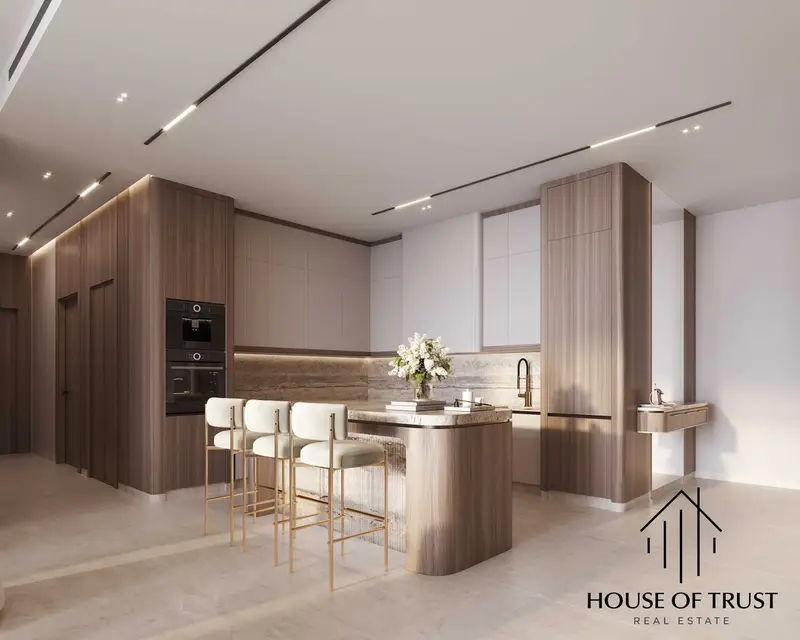 Binghatti Luxuria | Furnished 1BR + Study | Pool & Skyline Views