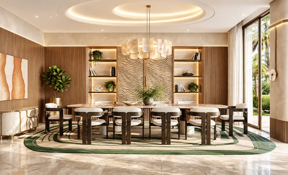 7 Sunlit Modern Dining Room with Greenery. png