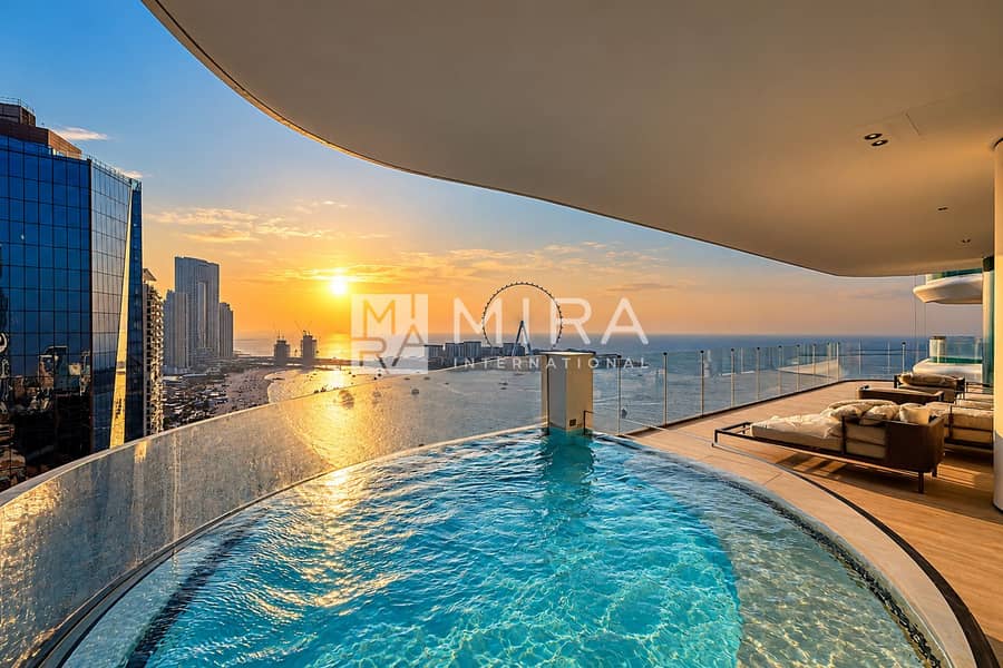 Luxury Sunset Balcony with Infinity Pool Luxury Sunset Balcony with Infinity Pool