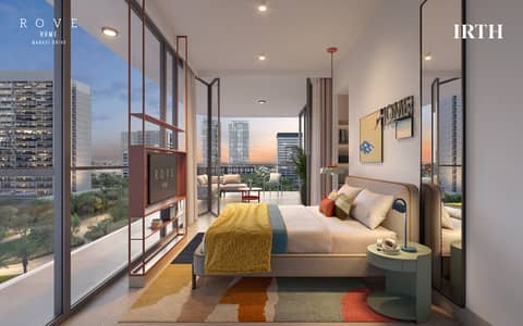2 Schlafzimmer Wohnung zum Verkauf in Business Bay, Dubai - RV2_20_2BED_TypeB_BedroomB_EF. jpg 2 Schlafzimmer Wohnung zum Verkauf in Business Bay, Dubai - RV2_20_2BED_TypeB_BedroomB_EF. jpg