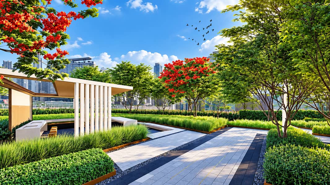 11 Serene Urban Rooftop Garden Pavilion. png