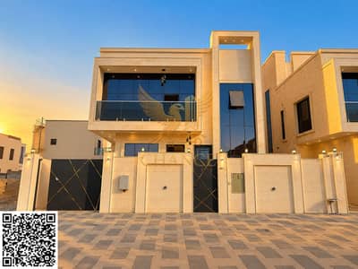 7 Slaapkamers Villa te Koop in Al Zahya, Ajman - Golden-Hour Modern Villa Facade (3). png 7 Slaapkamers Villa te Koop in Al Zahya, Ajman - Golden-Hour Modern Villa Facade (3). png