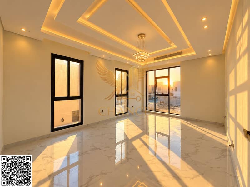 3 Golden Sunset in a Modern Empty Interior (1). png