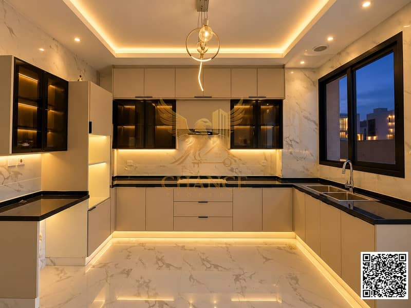 8 Twilight Luxury Kitchen with QR Code. png