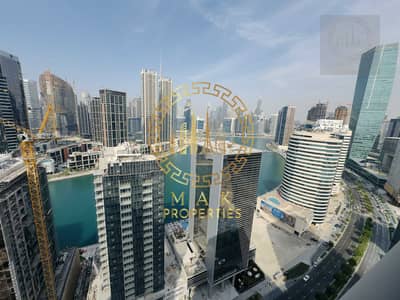 Studio for Rent in Business Bay, Dubai - Fully Lake View| Burj Khalifa View| Big Layout Studio