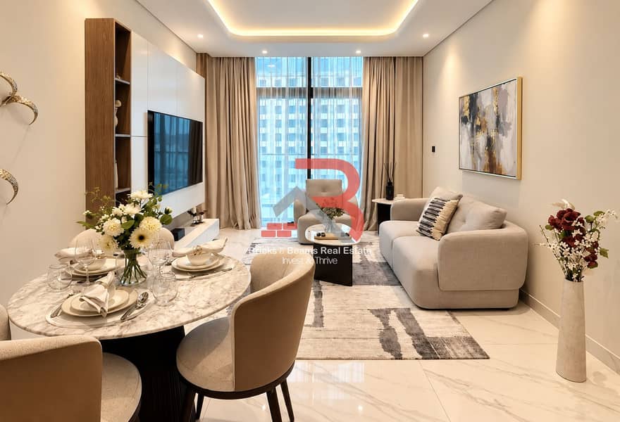 2 Elegant Modern Apartment Dining and Living Room. png
