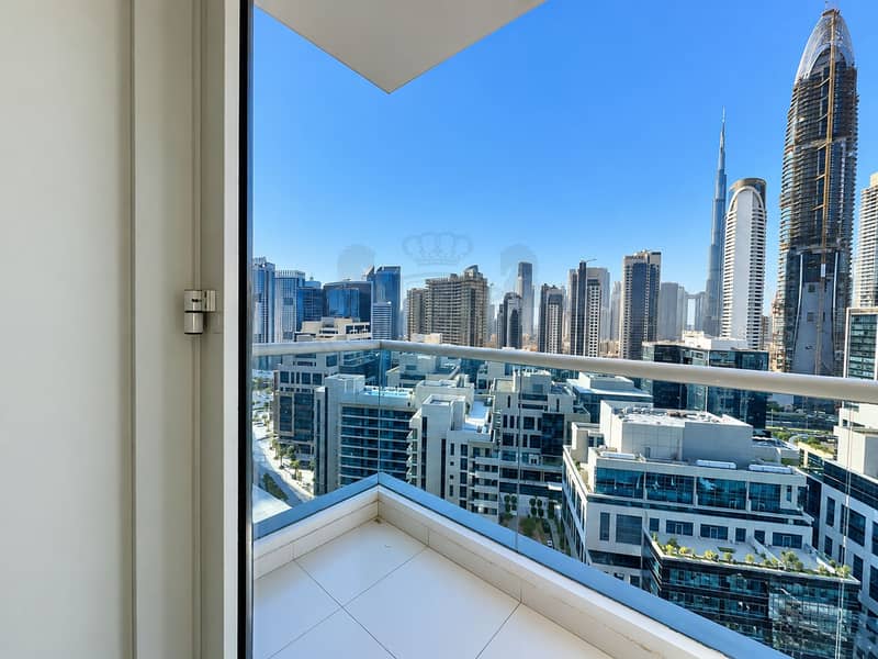 12 Dubai Skyline Through Glass Balcony. png