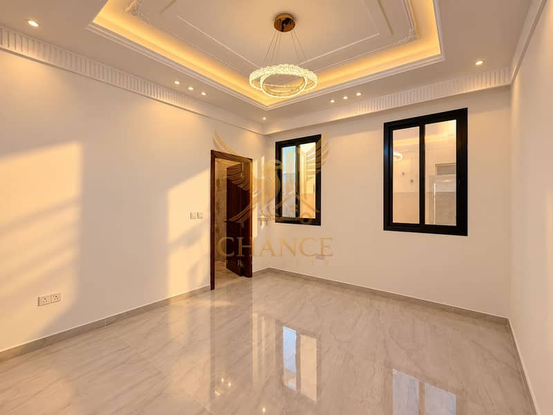 5 Luxurious Empty Room with Glowing Chandelier. png