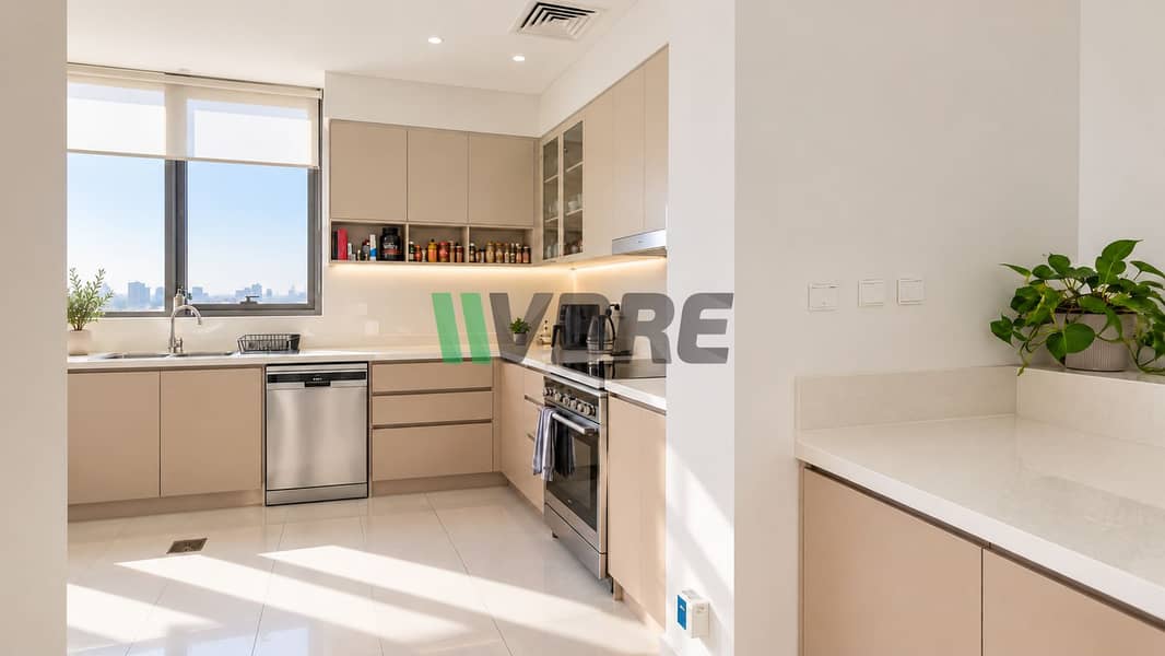 5 Modern Taupe Kitchen with City Views. png