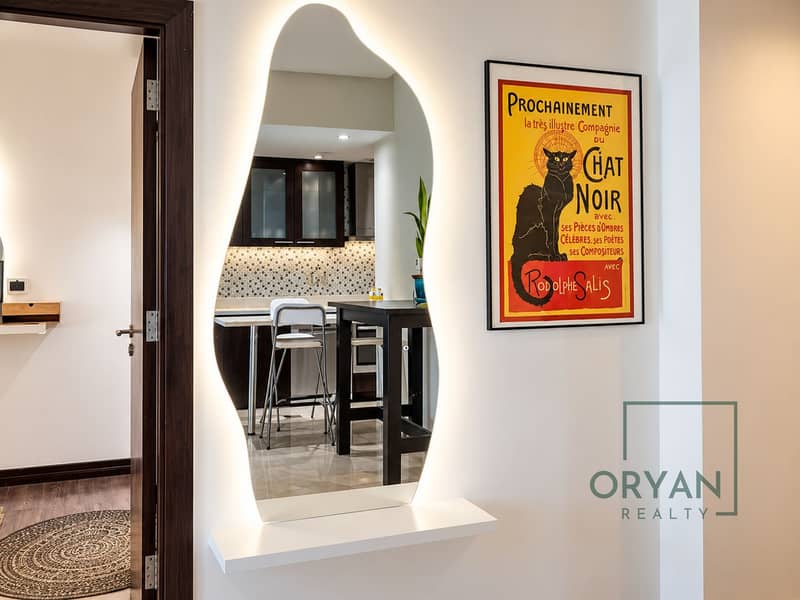 8 Modern Entryway with Backlit Mirror. png