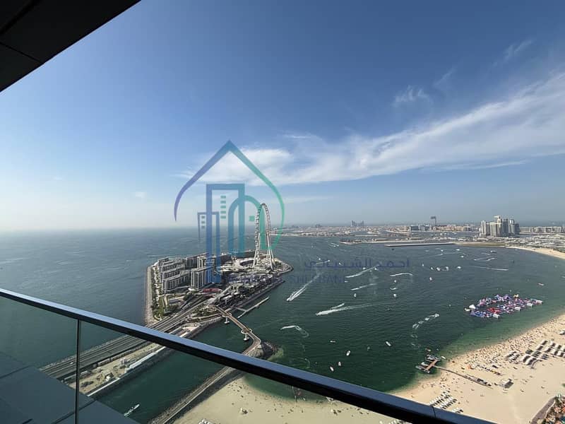 2BR Sea And Ain View | Jumeirah Gate Tower 1 | Unfurnished Corner Layout