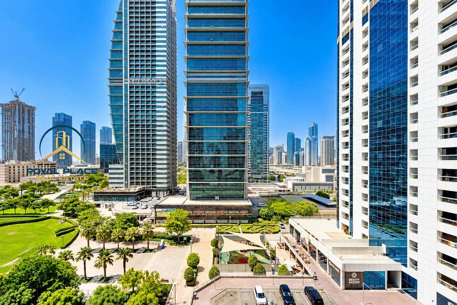 3 Modern Metropolis Plaza with Glass Towers. png