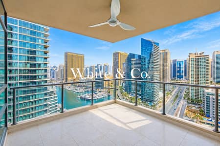 3 Bedroom Apartment for Sale in Dubai Marina, Dubai - MARINA VIEW I VACANT NOW I LARGE TERRACE