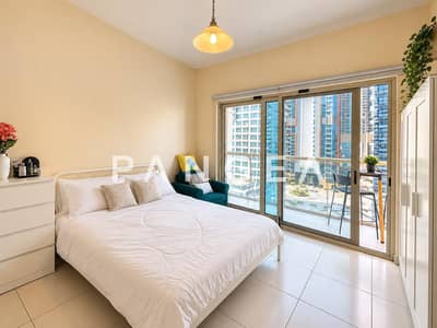 Studio for Rent in Dubai Marina, Dubai - Furnished | Marina View | Mid Floor Studio for Rent in Dubai Marina, Dubai - Furnished | Marina View | Mid Floor
