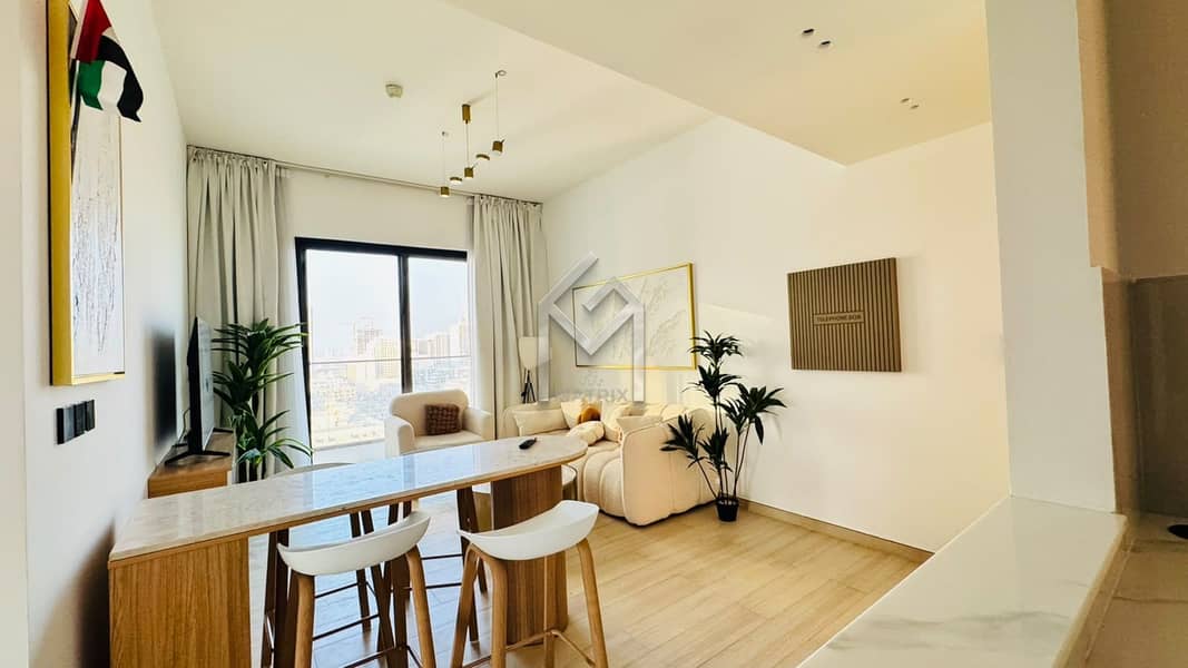 High-Floor 2BR | Furnished | Balcony With Skyline Views