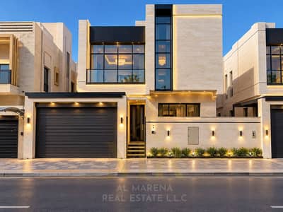 5 Schlafzimmer Villa zum Verkauf in Al Bahia, Ajman - فيلا عصرية فاخرة بإضاءة دافئة. png