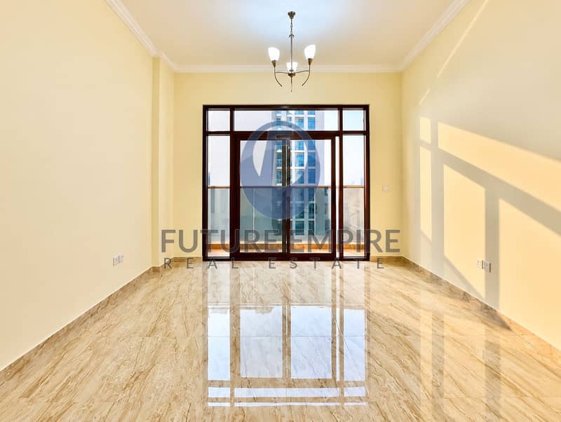 6 Sunlit Empty Apartment with City View. png