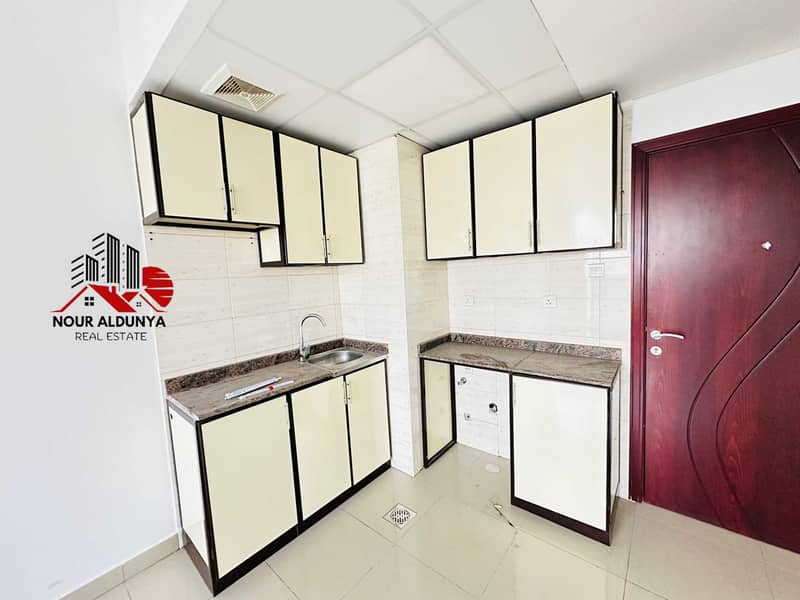 CLOSE TO DUBAI AIRPORT FREE ZONE METRO STATION 1BHK AVAILABLE WITH BALCONY AND GYM POOL. . !!!