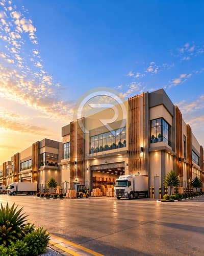 Industrial Land in vendita a Al Hamriyah, Sharjah - Golden Hour Warehouse Complex. png Industrial Land in vendita a Al Hamriyah, Sharjah - Golden Hour Warehouse Complex. png