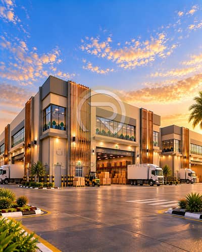 Industrial Land zum Verkauf in Al Hamriyah, Sharjah - Golden Hour Logistics Hub (1). png