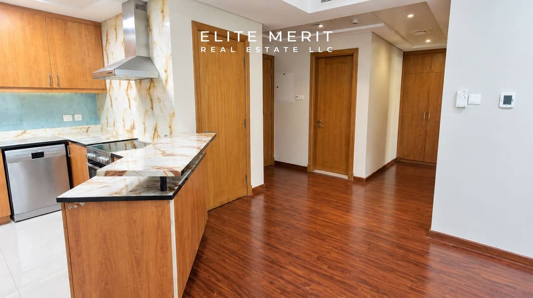2 Modern Marble Kitchen and Warm Wood Hallway. png