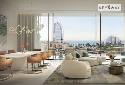 1 Bedroom Apartment for Sale in Madinat Jumeirah Living, Dubai - 75/25 Payment Plan | Skybridge Pool | Jumeirah