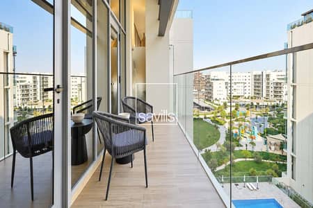 Appartement de 1 chambre à à louer à Masdar City, Abu Dhabi - Appartement à Masdar City，Oasis Residences，Oasis Residences Two, 1 chambre, 85000 AED - 16917788