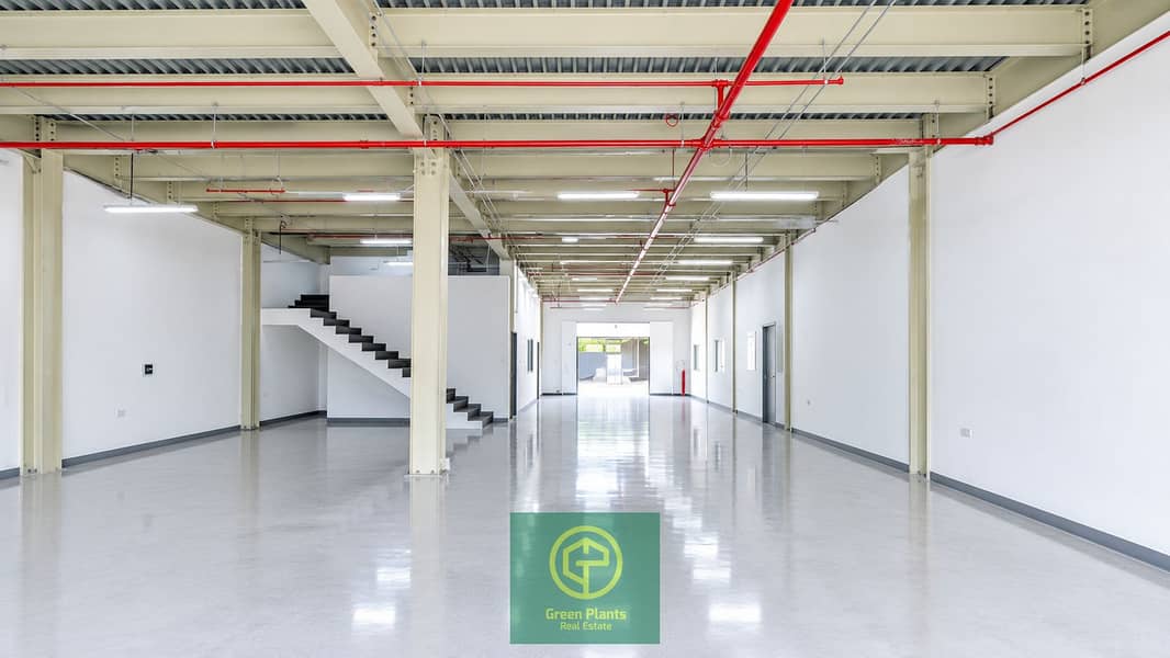 Pristine Industrial Hallway with Red Sprinklers. png Pristine Industrial Hallway with Red Sprinklers. png
