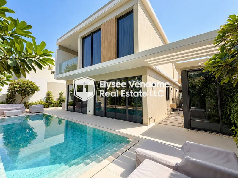 Villa contemporaine avec piscine turquoise. png Villa contemporaine avec piscine turquoise. png