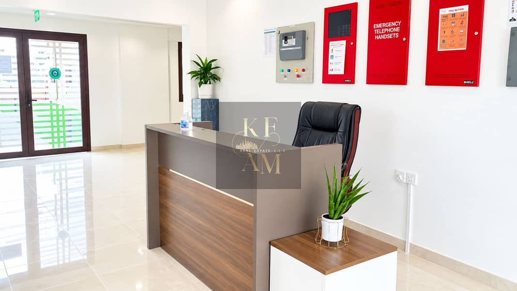 4 Modern Reception Lobby with Safety Panels. png