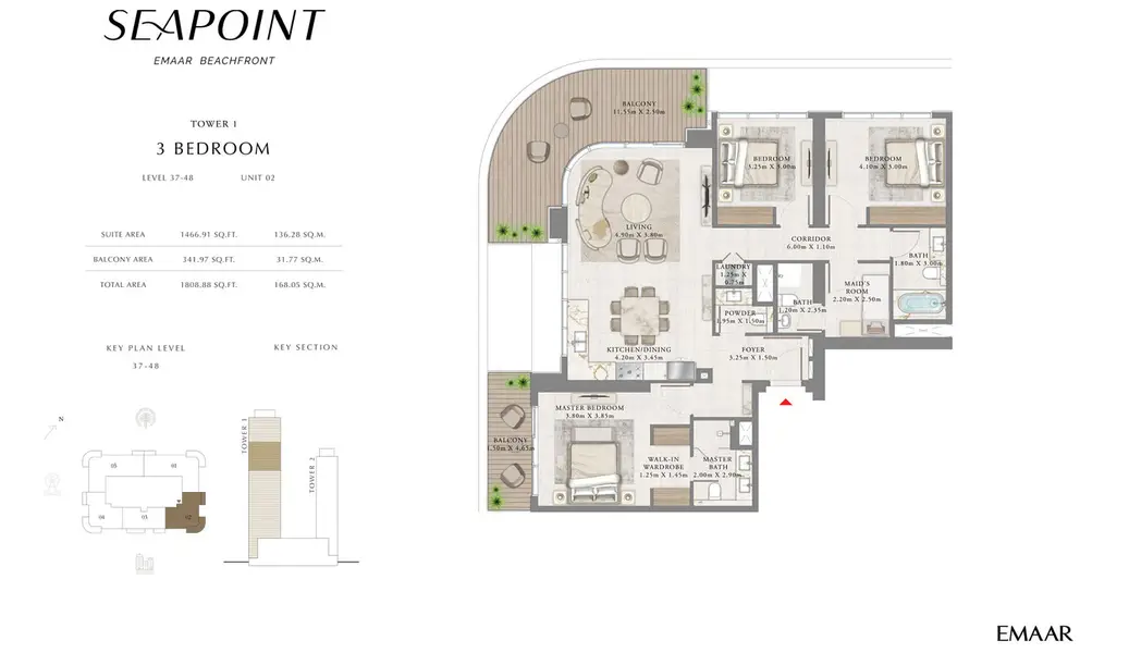 Cheapest Available | High Floor | Panoramic Sea